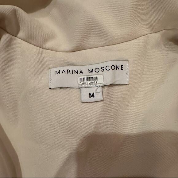 RTR Marina Moscone Collective Cream Long Wrap Vest Coat Sz M - Picture 6 of 16